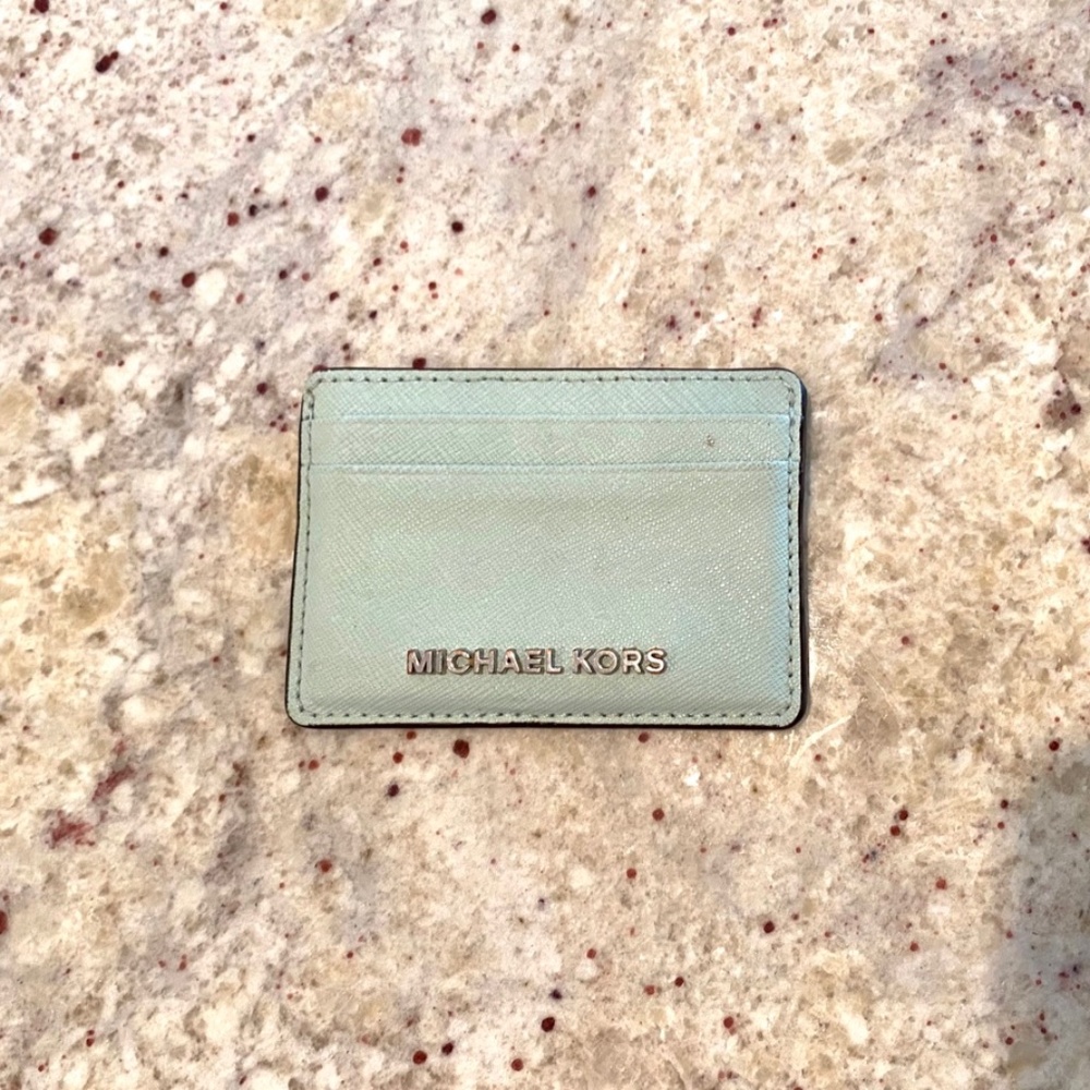Michael Kors Card Case Seafoam